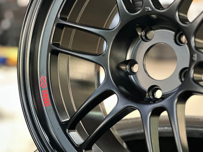 New 18X9.5 ET15 Enkei RPF1 Rim (4 wheel) Matt Black 5X114.3
