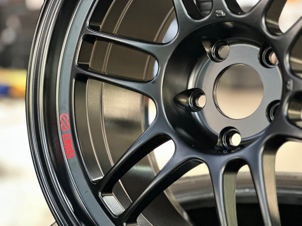 New 18X9.5 ET15 Enkei RPF1 Rim (4 wheel) Matt Black 5X114.3