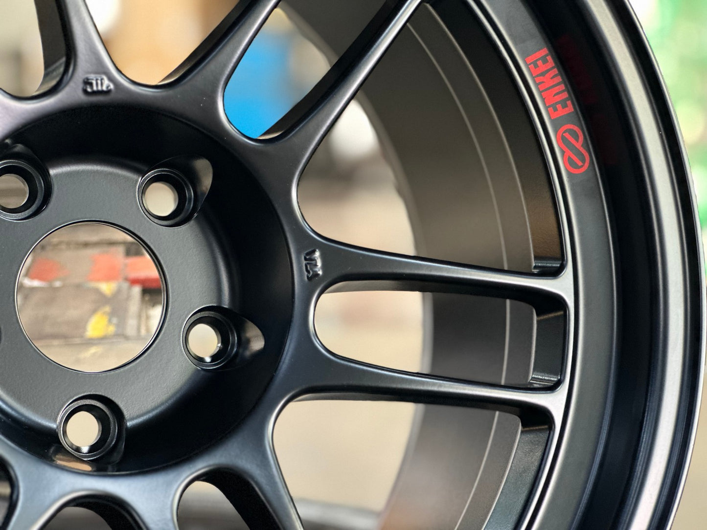 New 18X9.5 ET15 Enkei RPF1 Rim (4 wheel) Matt Black 5X114.3