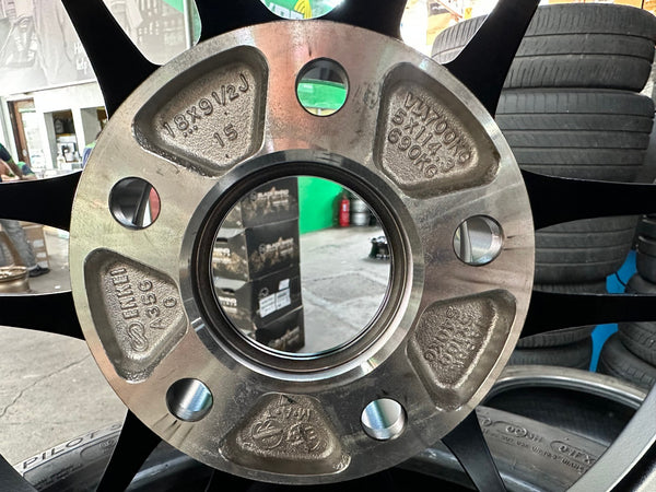 New 18X9.5 ET15 Enkei RPF1 Rim (4 wheel) Matt Black 5X114.3