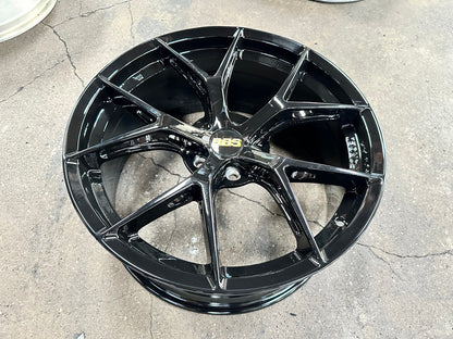 New 19X8.5 ET35 BBS FIR Design Rim (4 wheel) Gloss Black 5X108