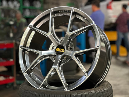 New 19X8.5 ET35 BBS FIR Design Rim (4 wheel) Hyper Black 5X108