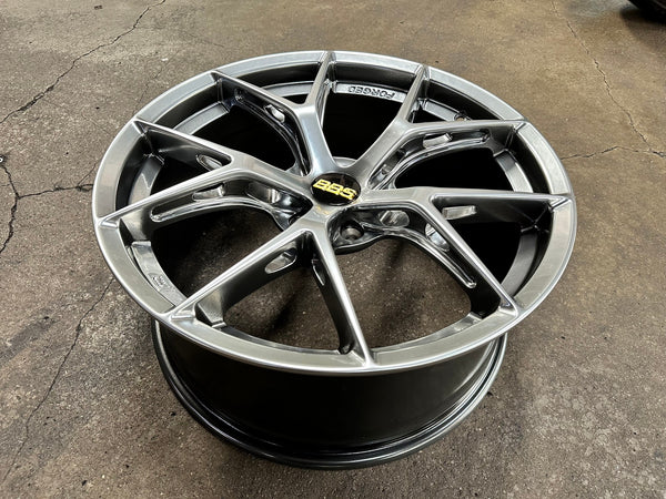New 19X8.5 ET35 BBS FIR Design Rim (4 wheel) Gloss Black 5X108
