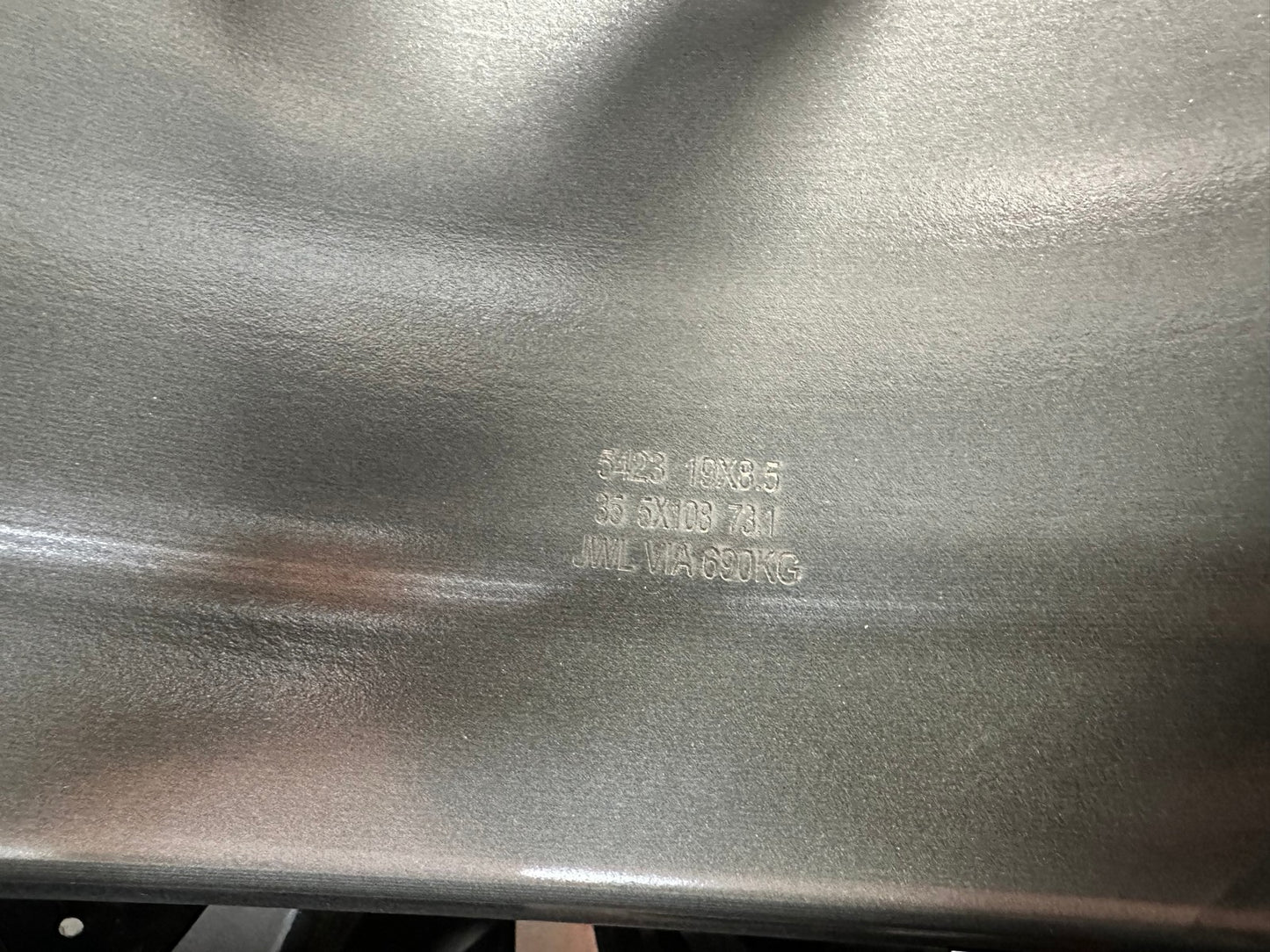 New 19X8.5 ET35 BBS FIR Design Rim (4 wheel) Gloss Black 5X108