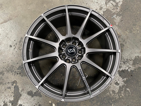 New 18X8 ET45 Enkei SC22 Rim (4 wheel) Matt Gunmetal 5X114.3