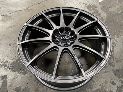 New 18X8 ET45 Enkei SC22 Rim (4 wheel) Matt Gunmetal 5X114.3