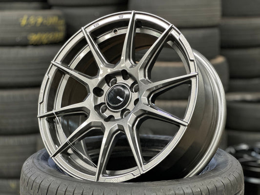 New 16X7 ET40 Enkei SC46 Rim (4 wheel) Gloss Gunmetal 4X100