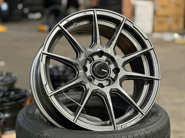 New 16X7 ET40 Enkei SC46 Rim (4 wheel) Gloss Gunmetal 4X114.3