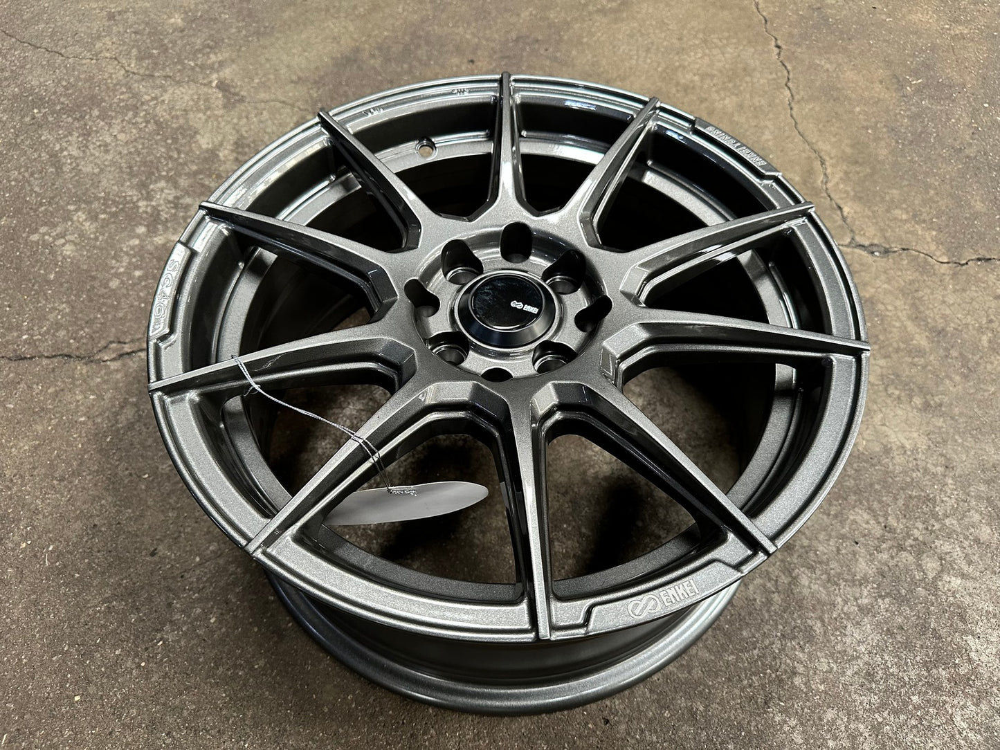 New 16X7 ET40 Enkei SC46 Rim (4 wheel) Gloss Gunmetal 4X100