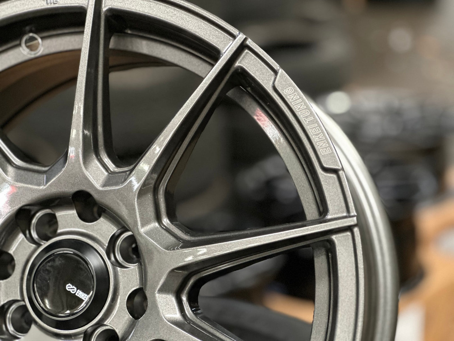 New 16X7 ET40 Enkei SC46 Rim (4 wheel) Gloss Gunmetal 4X100