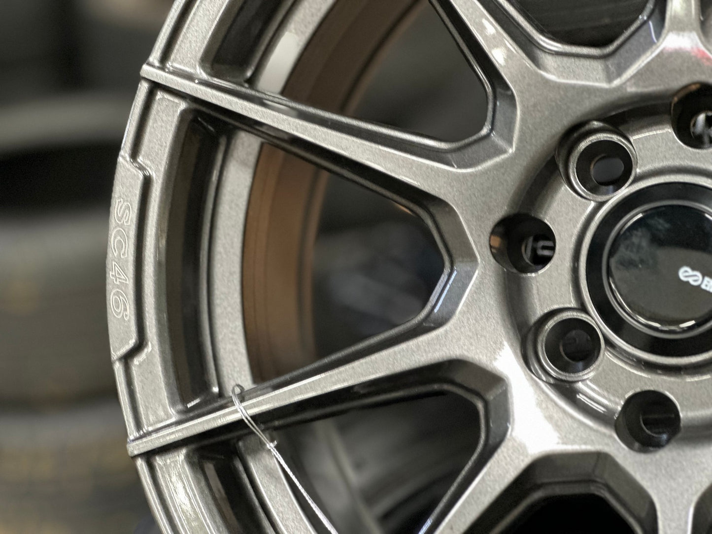 New 16X7 ET40 Enkei SC46 Rim (4 wheel) Gloss Gunmetal 4X114.3