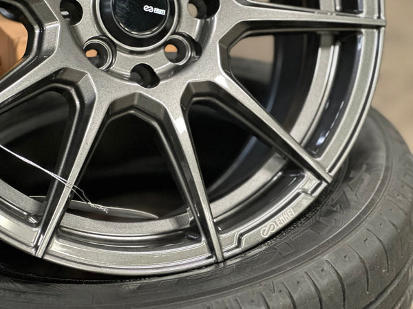 New 16X7 ET40 Enkei SC46 Rim (4 wheel) Gloss Gunmetal 4X100