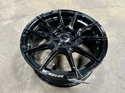 New 16X7 ET40 Enkei SC46 Rim (4 wheel) Gloss Black 4X100