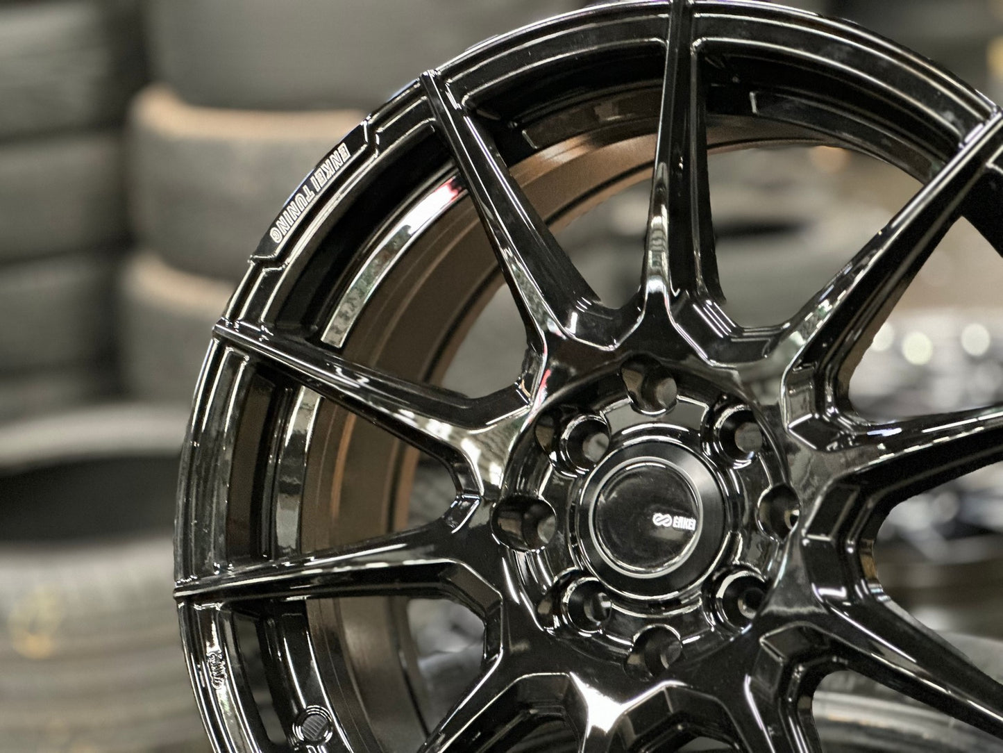 New 16X7 ET40 Enkei SC46 Rim (4 wheel) Gloss Black 4X100