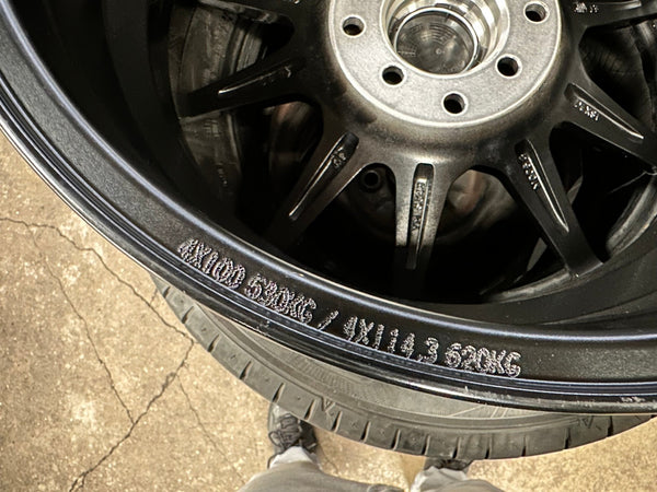 New 16X7 ET40 Enkei SC46 Rim (4 wheel) Gloss Black 4X100