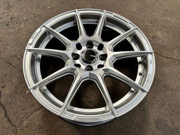 New 16X7 ET40 Enkei SC46 Rim (4 wheel) Gloss Silver 4X100