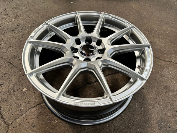New 16X7 ET40 Enkei SC46 Rim (4 wheel) Gloss Silver 4X100
