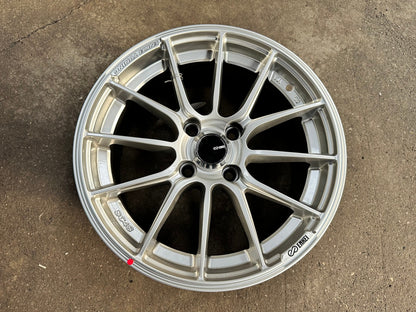 New 15X7 ET38 Enkei SC48 Rim (4 wheel) Gloss Silver 4X100