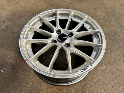 New 15X7 ET38 Enkei SC48 Rim (4 wheel) Gloss Silver 4X100