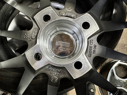 New 15X7 ET38 Enkei SC48 Rim (4 wheel) Gloss Silver 4X100