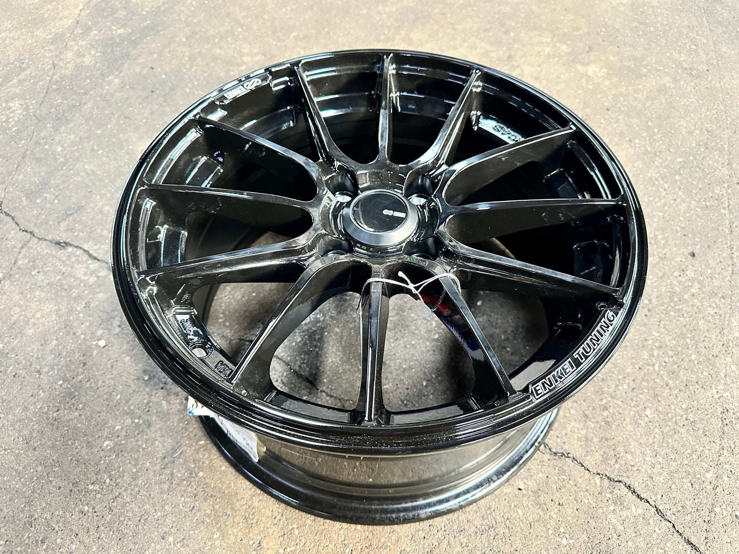 New 15X7 ET38 Enkei SC48 Rim (4 wheel) Gloss Black 4X100