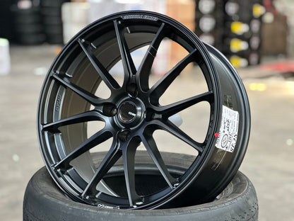 New 17X7.5 ET20 Enkei SC48 Rim (4 wheel) Matt Black 4X108