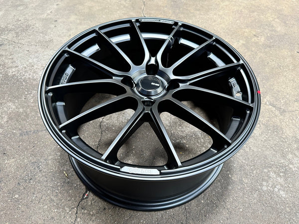 New 17X7.5 ET20 Enkei SC48 Rim (4 wheel) Matt Black 4X108