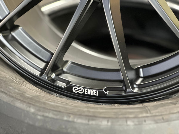 New 17X7.5 ET20 Enkei SC48 Rim (4 wheel) Matt Black 4X108