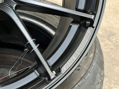 New 17X7.5 ET20 Enkei SC48 Rim (4 wheel) Matt Black 4X108