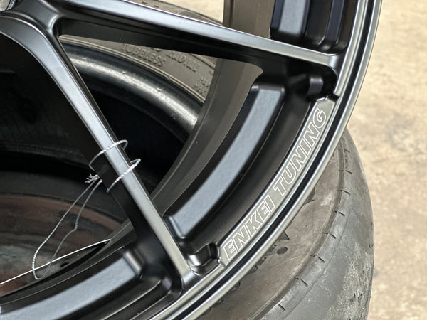 New 17X7.5 ET20 Enkei SC48 Rim (4 wheel) Matt Black 4X108