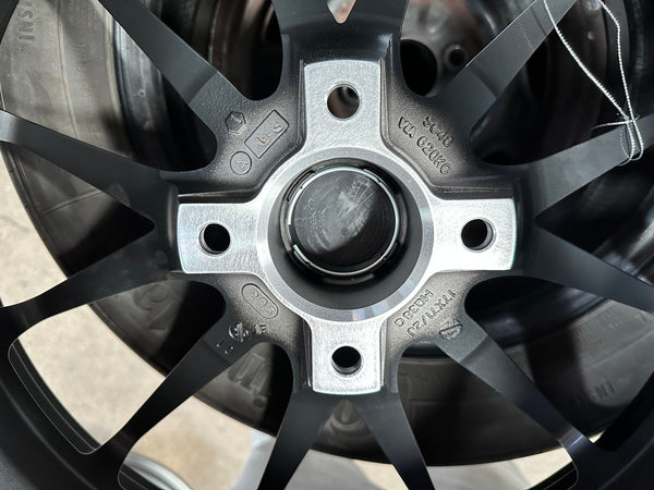 New 17X7.5 ET20 Enkei SC48 Rim (4 wheel) Matt Black 4X108