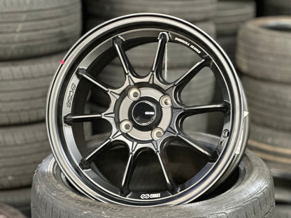 New 15X7 ET35 Enkei SC58 Rim (4 wheel) Matt Black 4X100