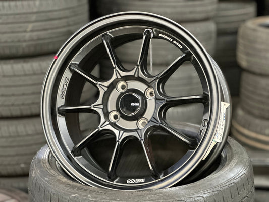 New 15X7 ET35 Enkei SC58 Rim (4 wheel) Matt Black 4X100