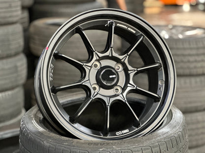 New 15X7 ET35 Enkei SC58 Rim (4 wheel) Matt Black 4X100