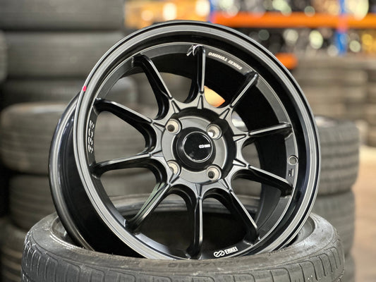 New 15X7 ET35 Enkei SC58 Rim (4 wheel) Matt Black 4X100