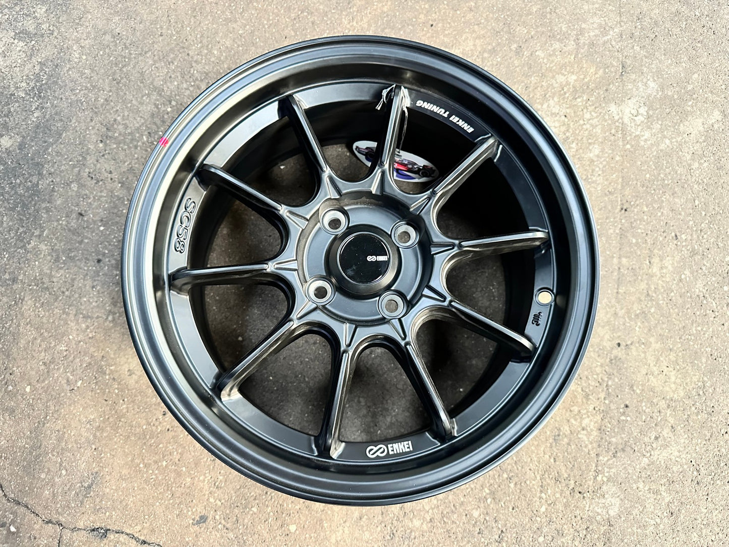 New 15X7 ET35 Enkei SC58 Rim (4 wheel) Matt Black 4X100