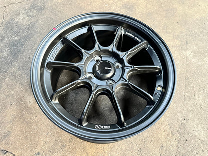 New 15X7 ET35 Enkei SC58 Rim (4 wheel) Matt Black 4X100