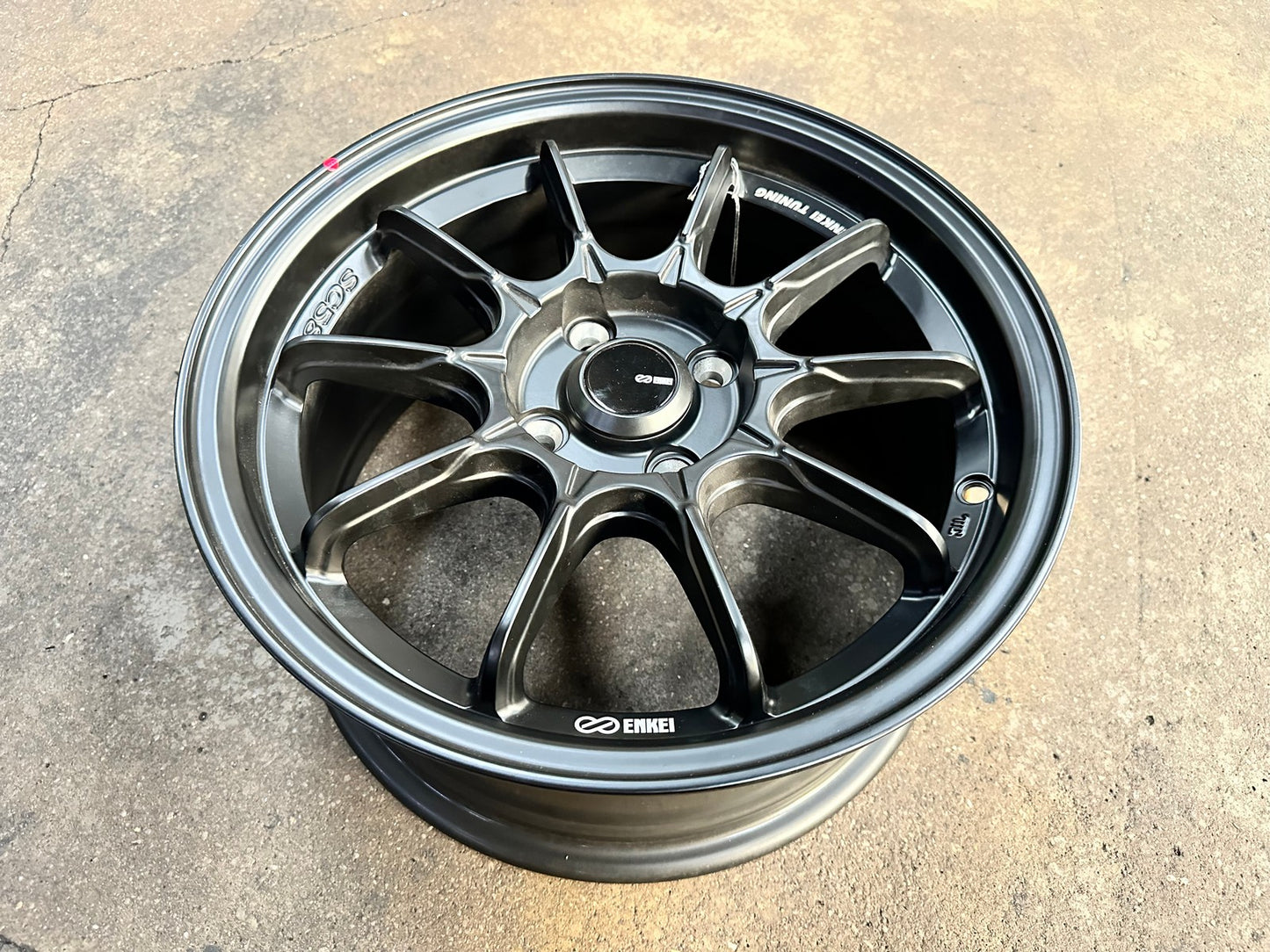 New 15X7 ET35 Enkei SC58 Rim (4 wheel) Matt Black 4X100