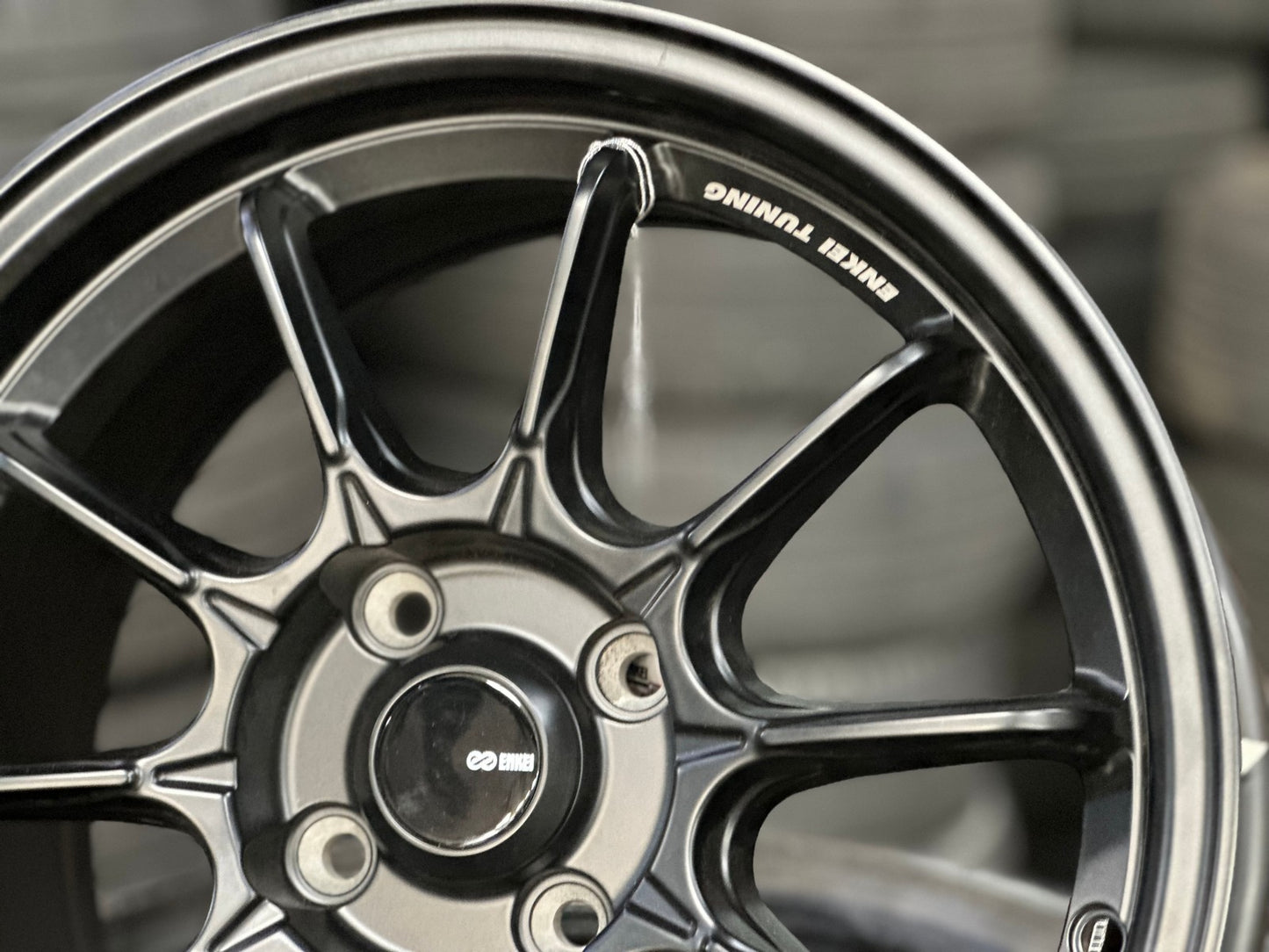 New 15X7 ET35 Enkei SC58 Rim (4 wheel) Matt Black 4X100