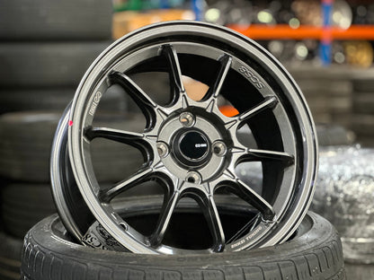 New 15X7 ET35 Enkei SC58 Rim (4 wheel) Gloss Gunmetal 4X100