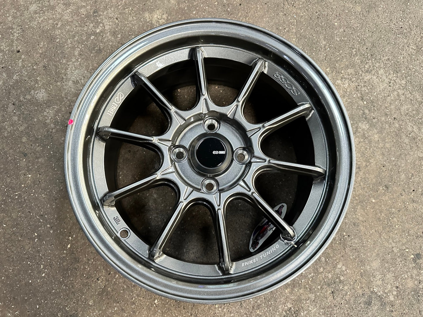 New 15X7 ET35 Enkei SC58 Rim (4 wheel) Gloss Gunmetal 4X100