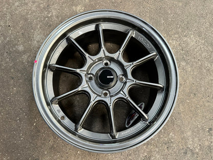 New 15X7 ET35 Enkei SC58 Rim (4 wheel) Gloss Gunmetal 4X100