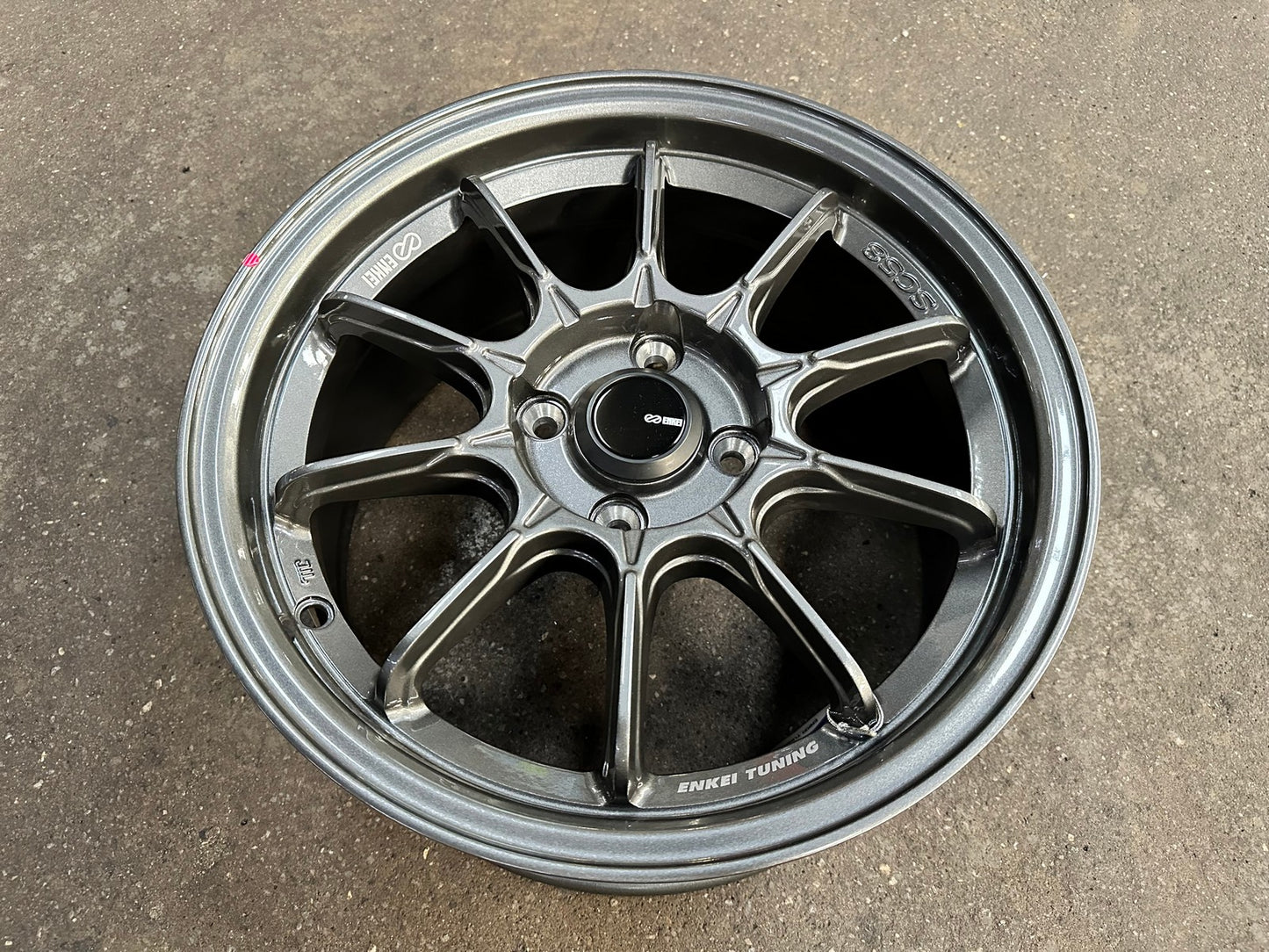 New 15X7 ET35 Enkei SC58 Rim (4 wheel) Gloss Gunmetal 4X100