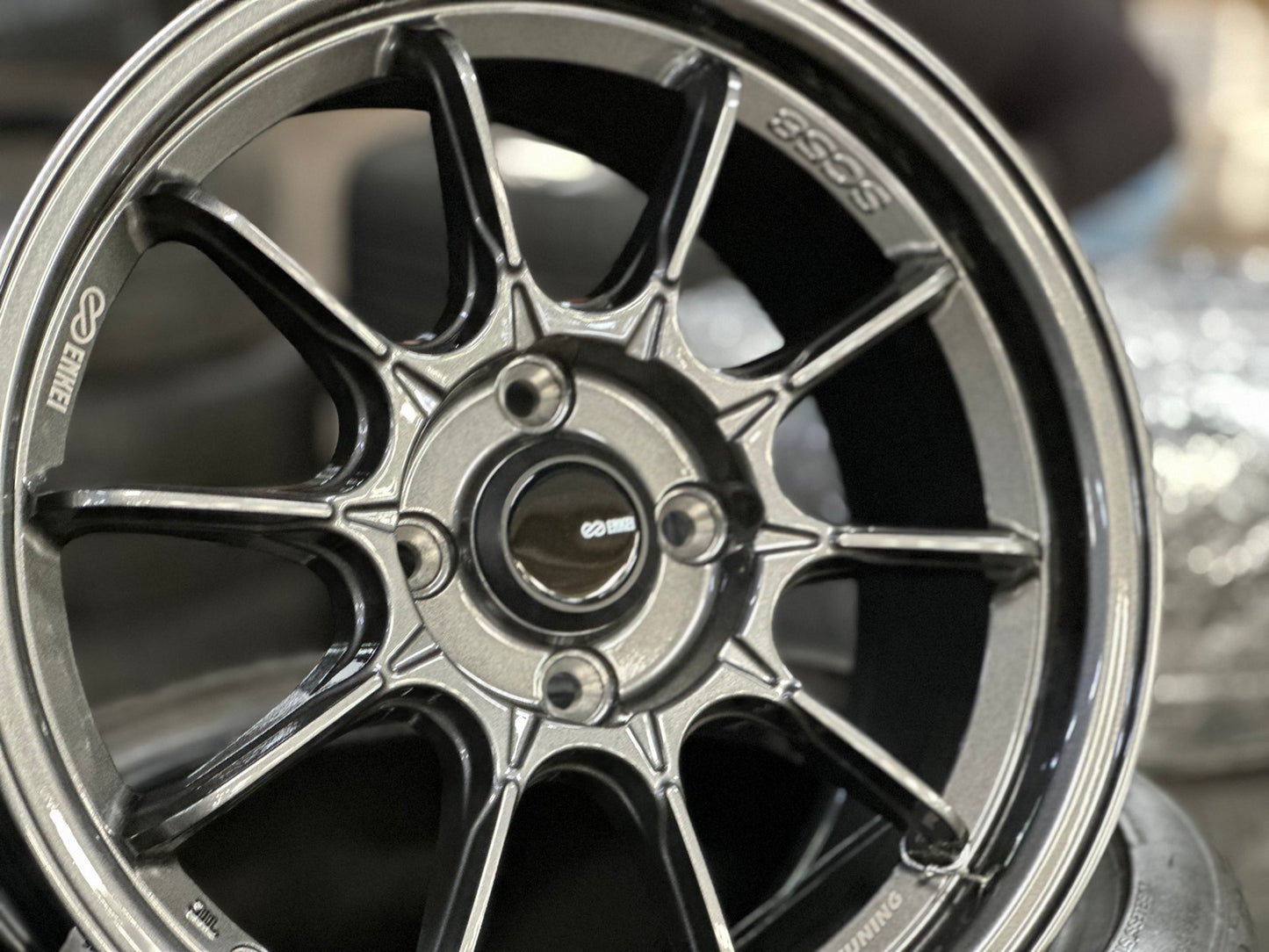 New 15X7 ET35 Enkei SC58 Rim (4 wheel) Gloss Gunmetal 4X100