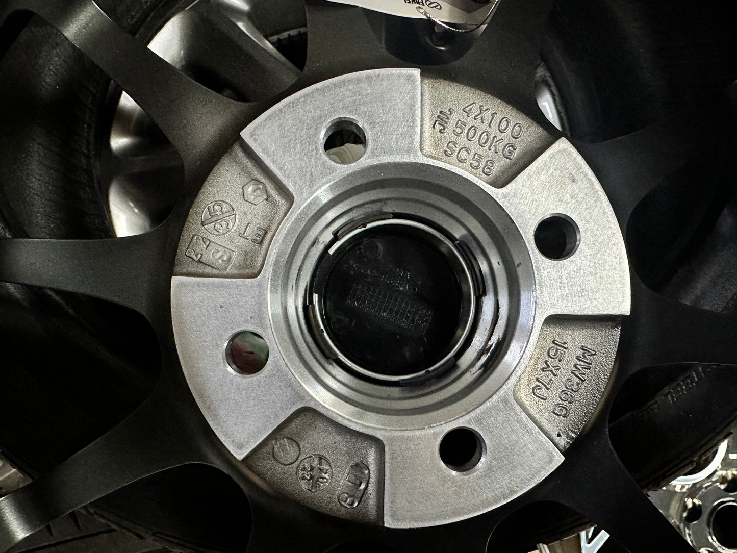 New 15X7 ET35 Enkei SC58 Rim (4 wheel) Gloss Gunmetal 4X100