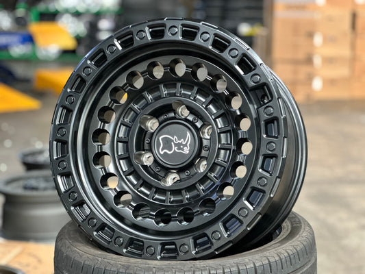 New 17X8.5 ET-10 Black Rhino Sentinel Rim (4 wheel) Matt Black 6X139.7