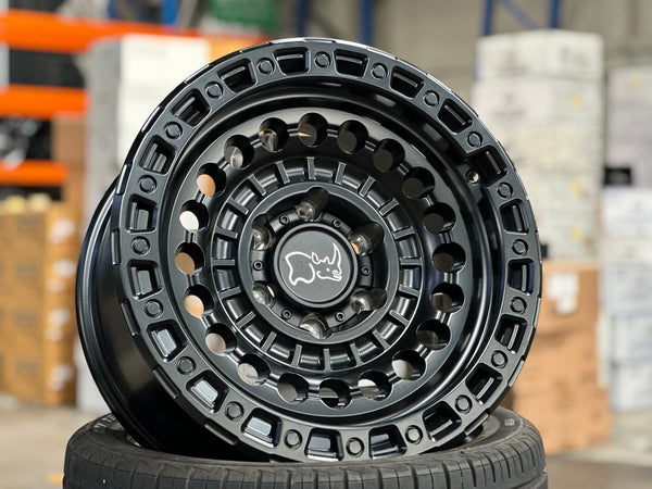 New 17X8.5 ET-10 Black Rhino Sentinel Rim (4 wheel) Matt Black 6X139.7