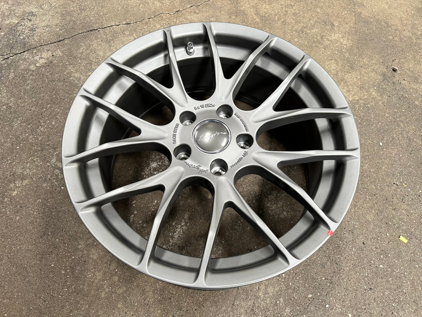 New 18X8 ET34 Breyton GTSR Rim (4 wheel) Matt Gunmetal 5X120