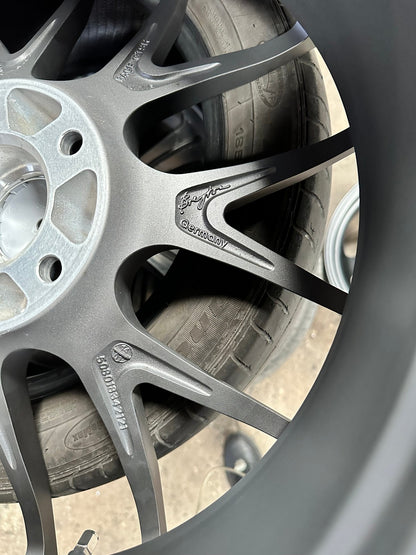 New 18X8 ET34 Breyton GTSR Rim (4 wheel) Matt Gunmetal 5X120