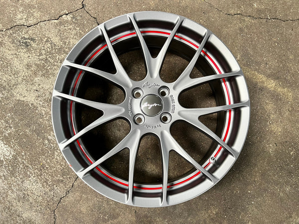 New 17X7 ET40 Breyton GTSR Rim (4 wheel) Matt Gunmetal 4X100